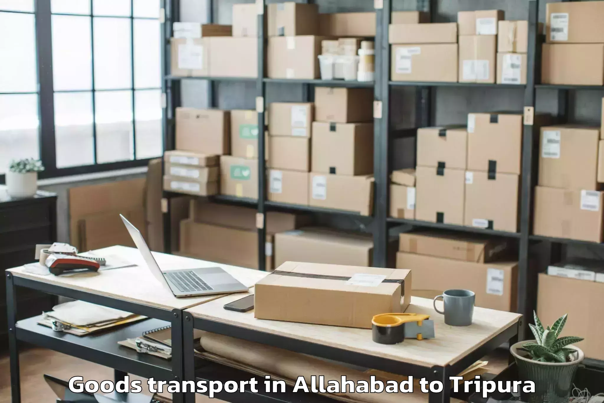 Easy Allahabad to Agartala Goods Transport Booking